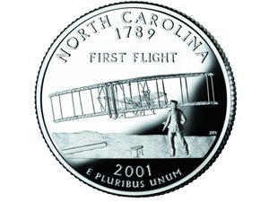 North Carolina quarter, reverse side, 2001