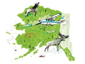 Map of plane crash