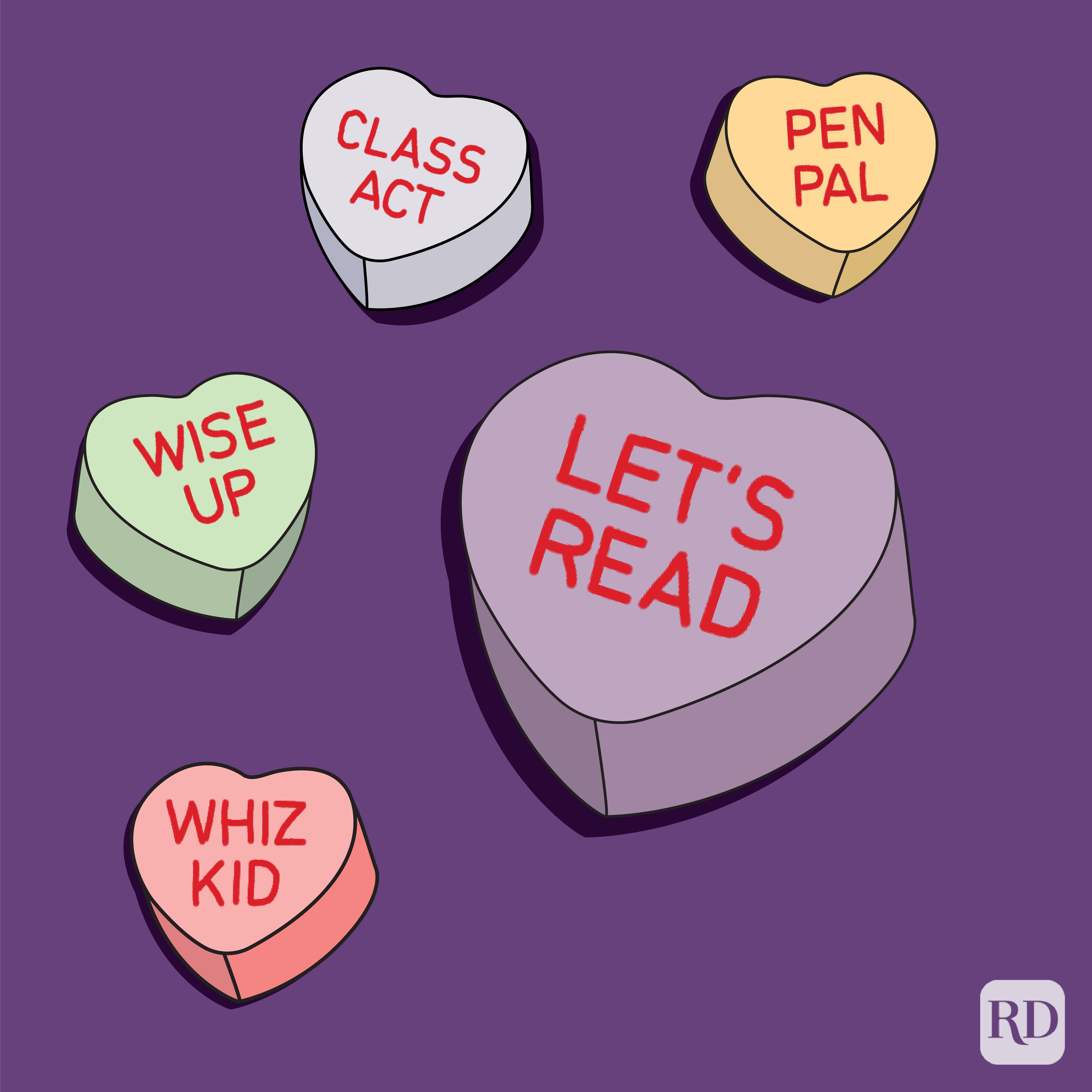 Conversation Hearts Illo
