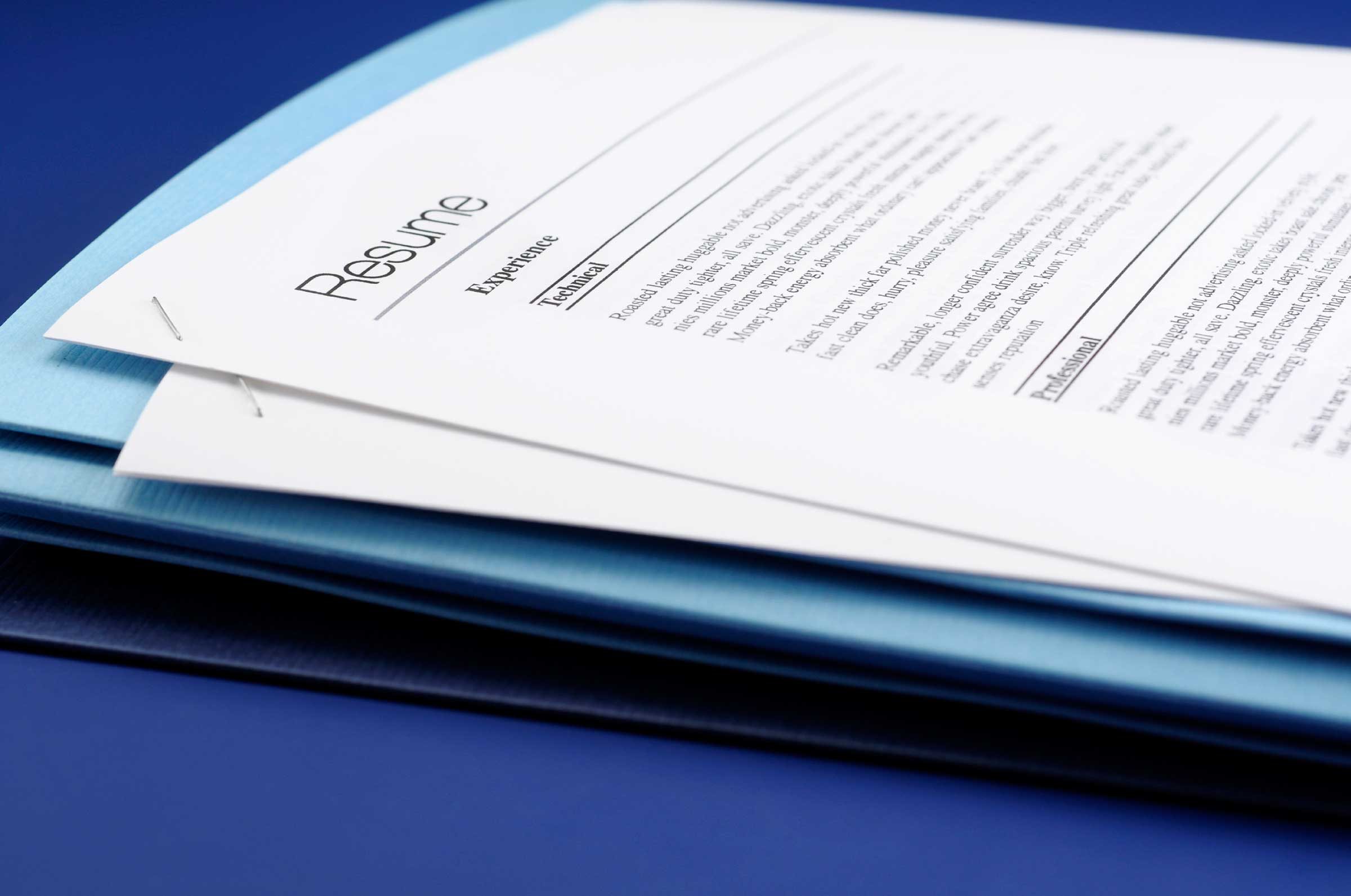 documents to shred resumes