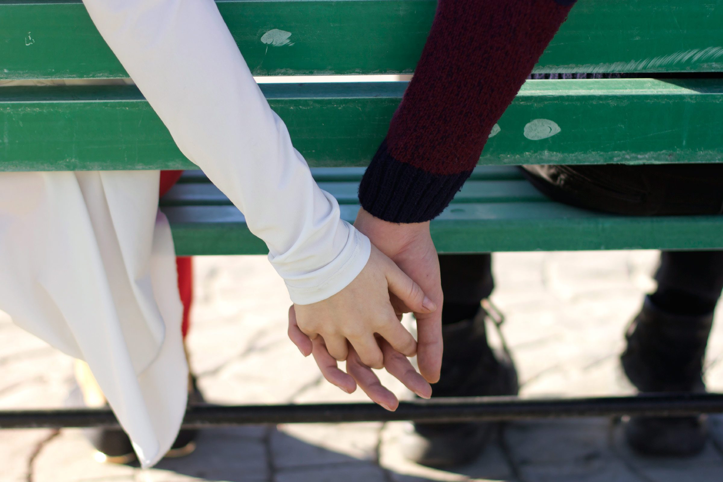 spouse fell out love hold hands
