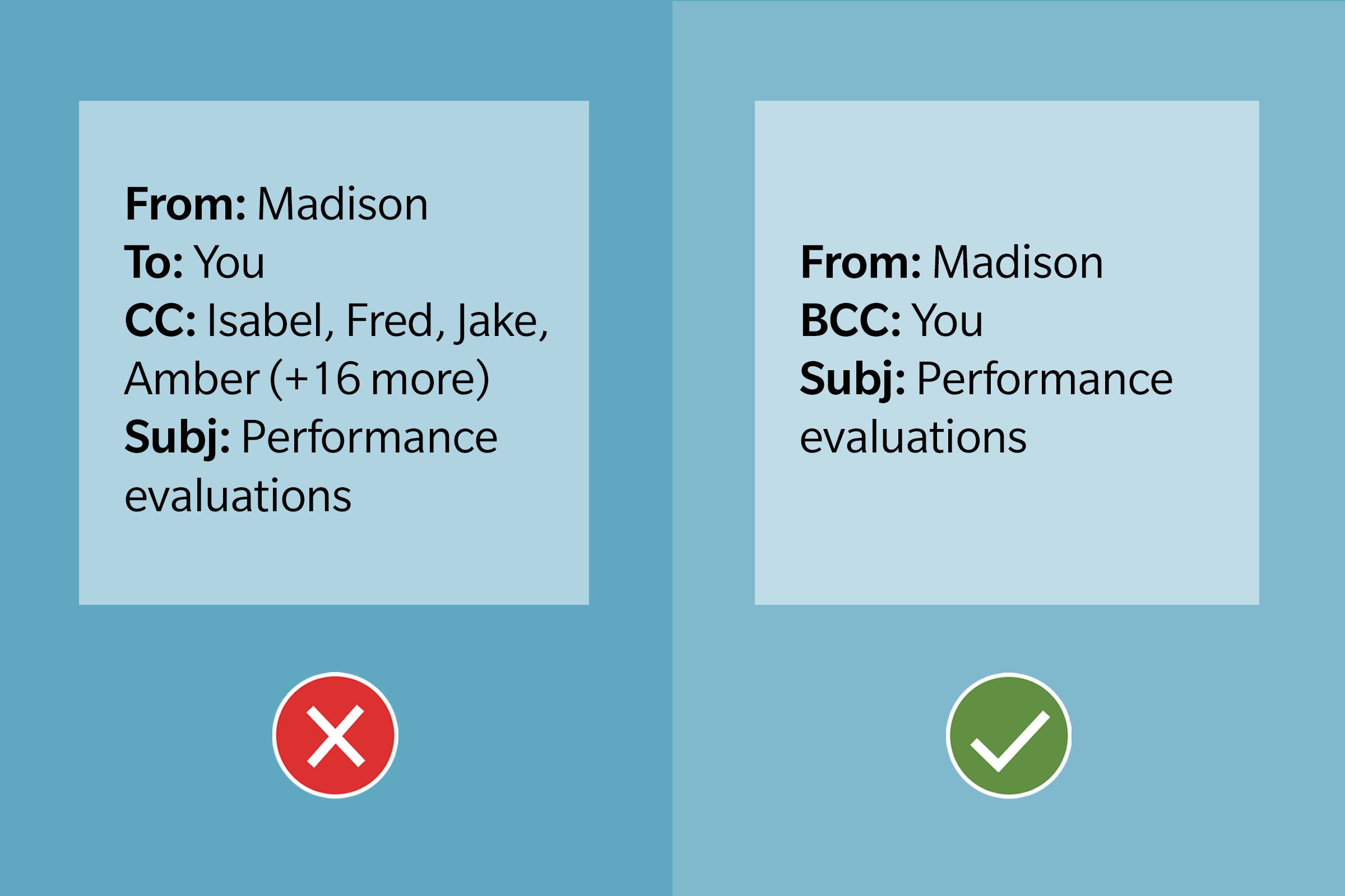 Email Etiquette Tip 11 Bcc Private Info