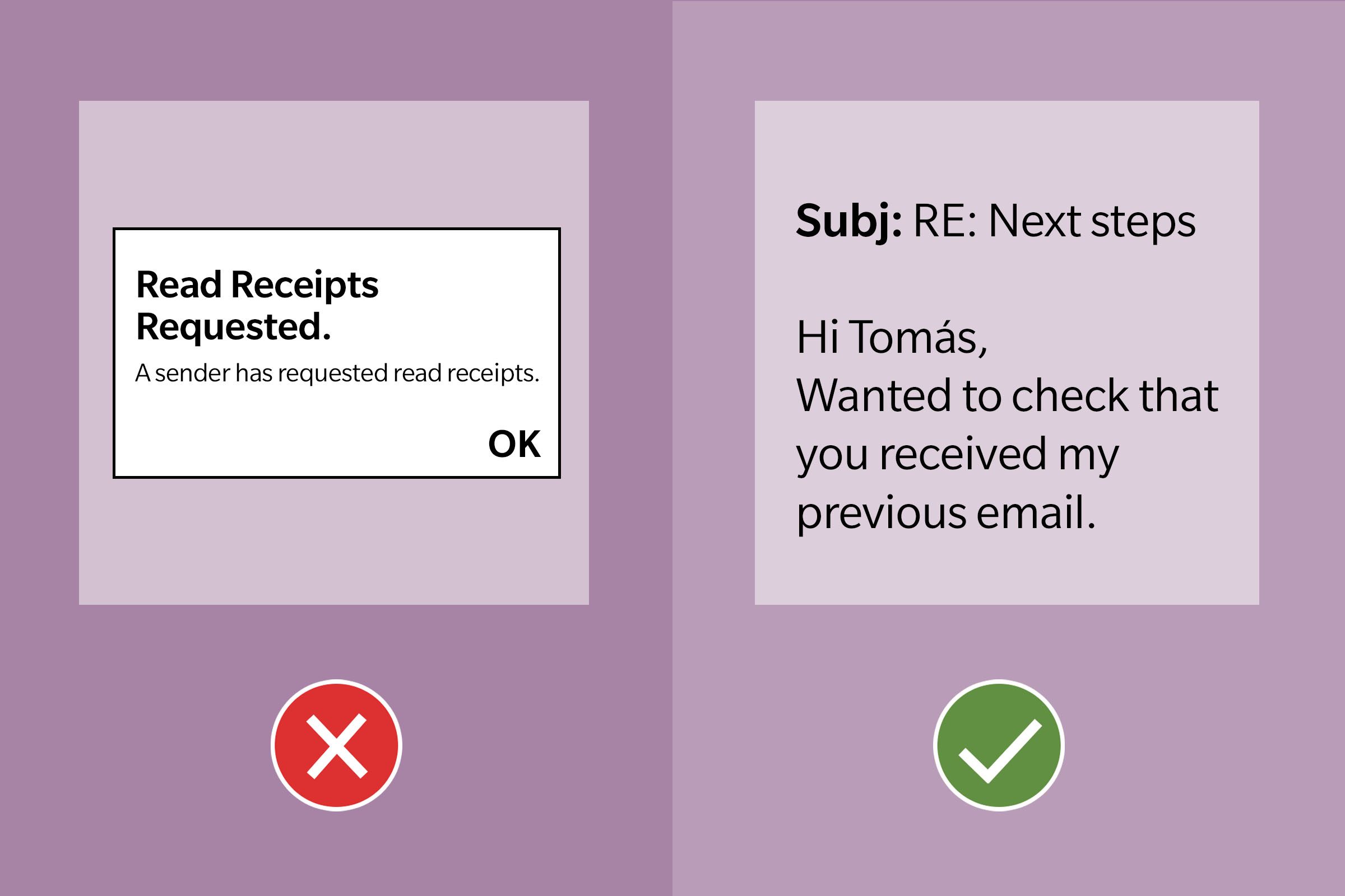 Email Etiquette Tip 15 Dont Ask For Read Receipts