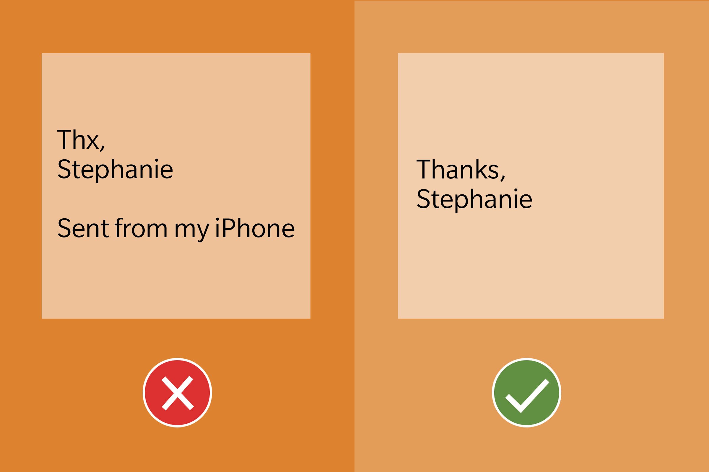 Email Etiquette Tip 20 Avoid Sent From My Iphone