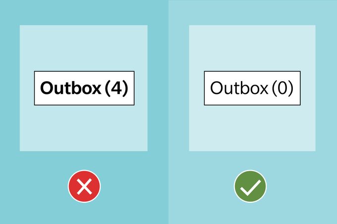 Email Etiquette Tip 21 Keep Outbox At Zero