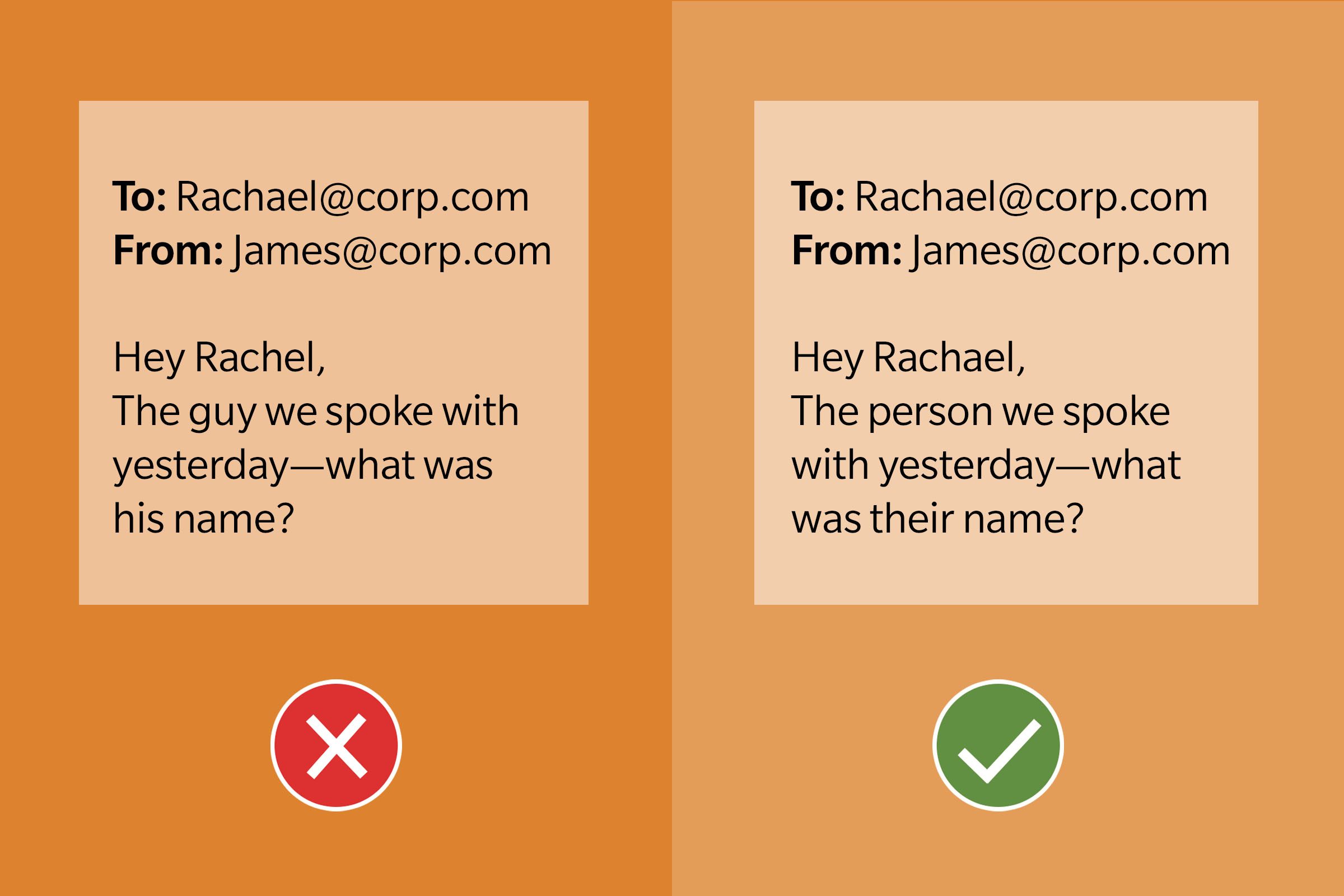 Email Etiquette Tip 8 Dont Assume Pronouns