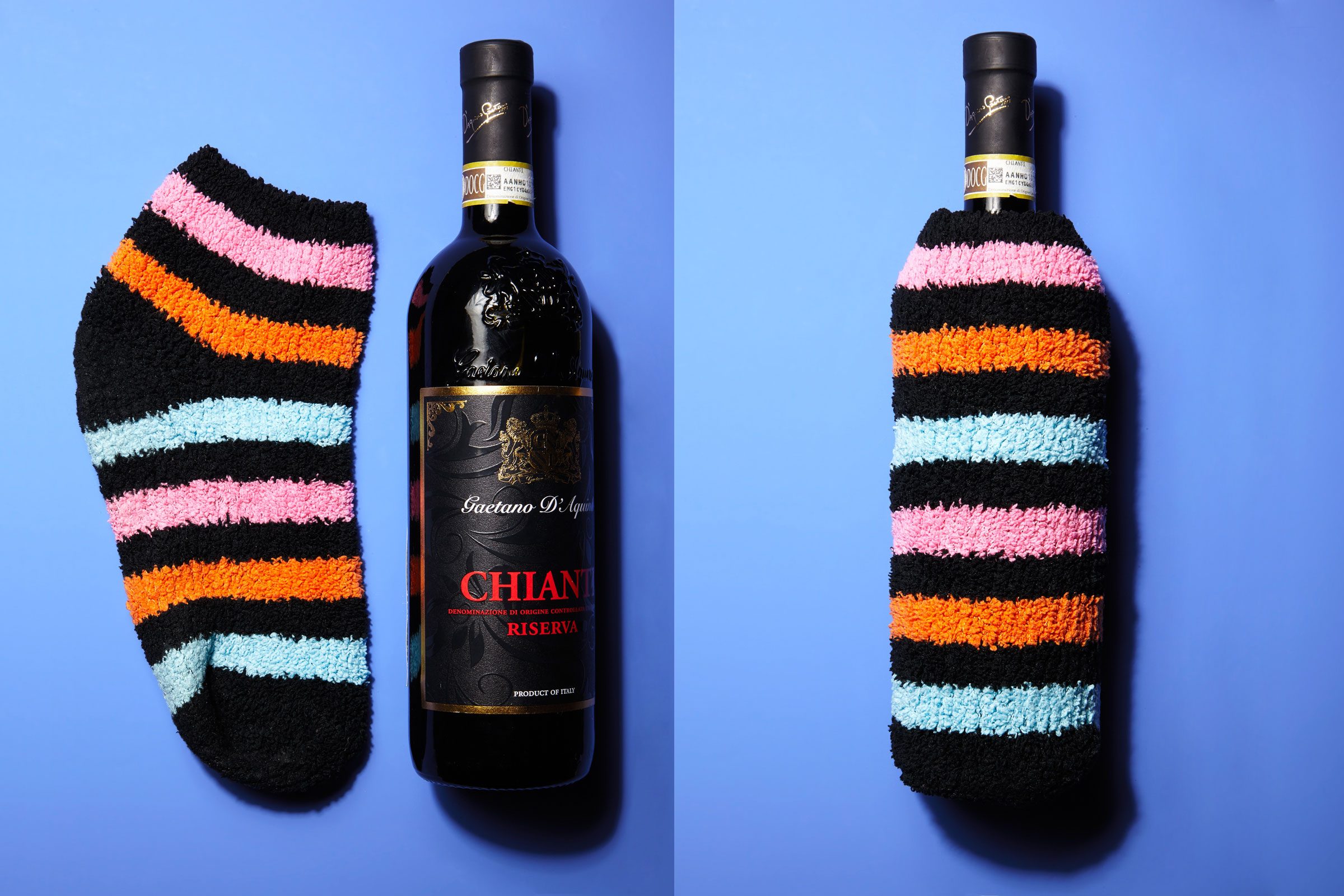 single sock wine