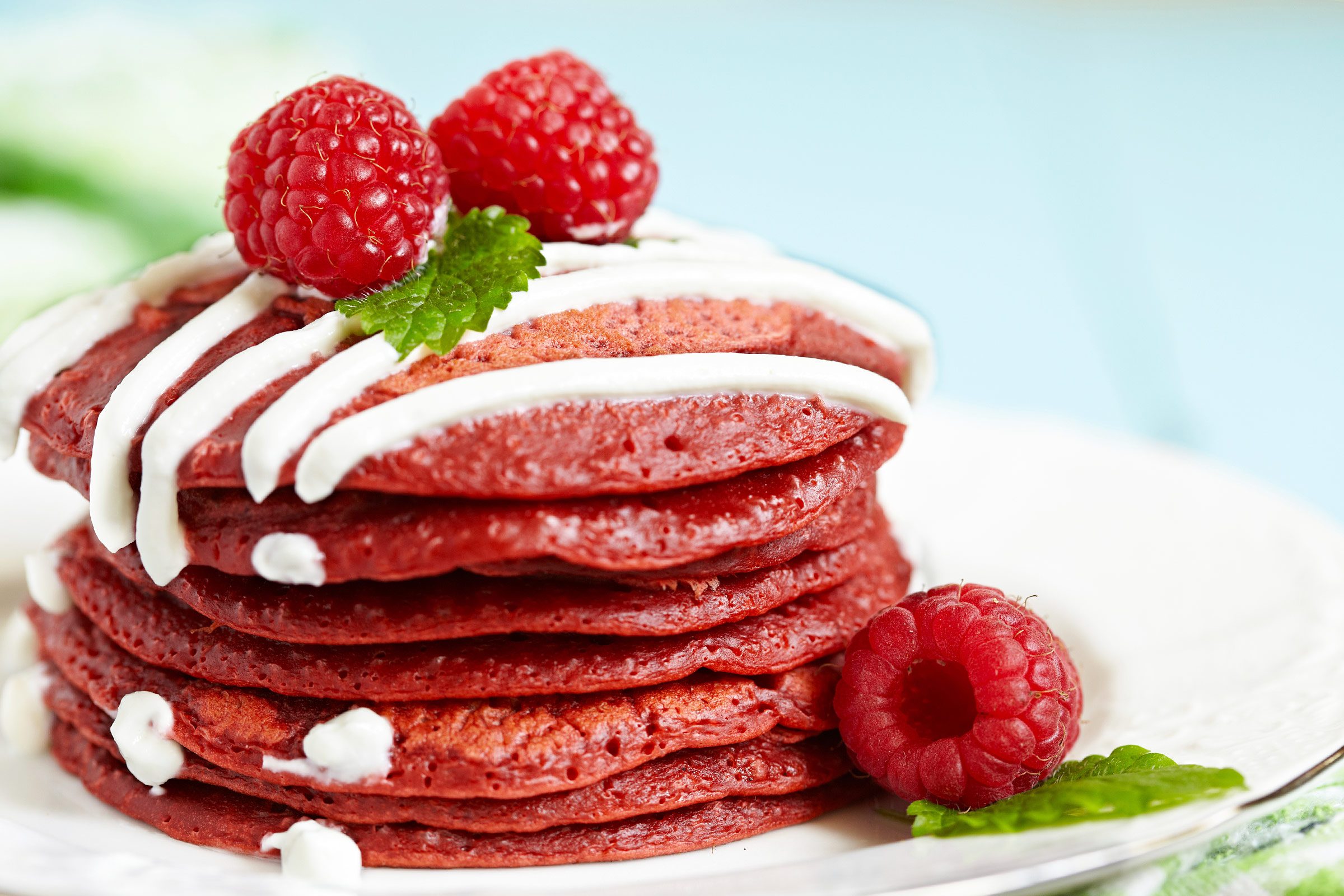 make pancakes delicious red velvet