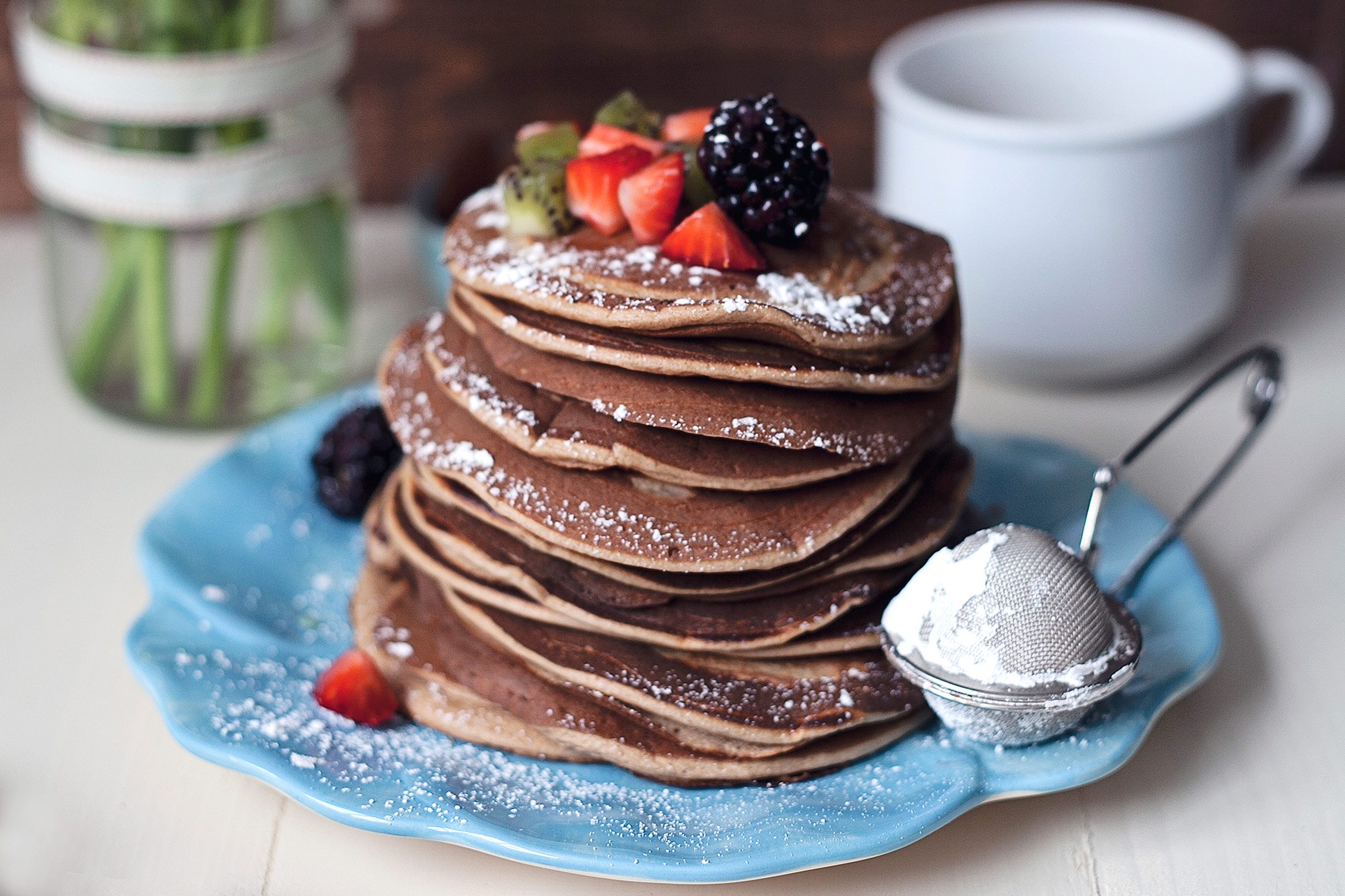 make pancakes delicious chocolate