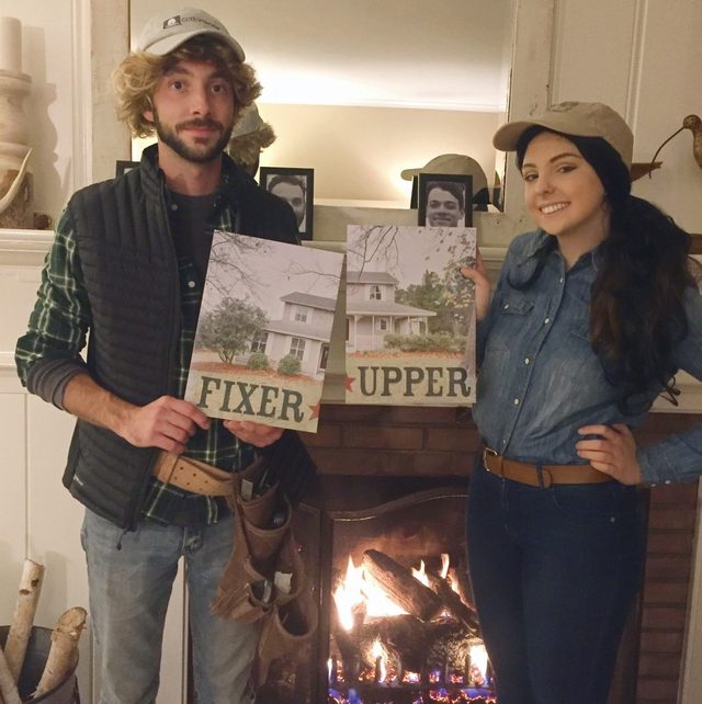 Two people hold 