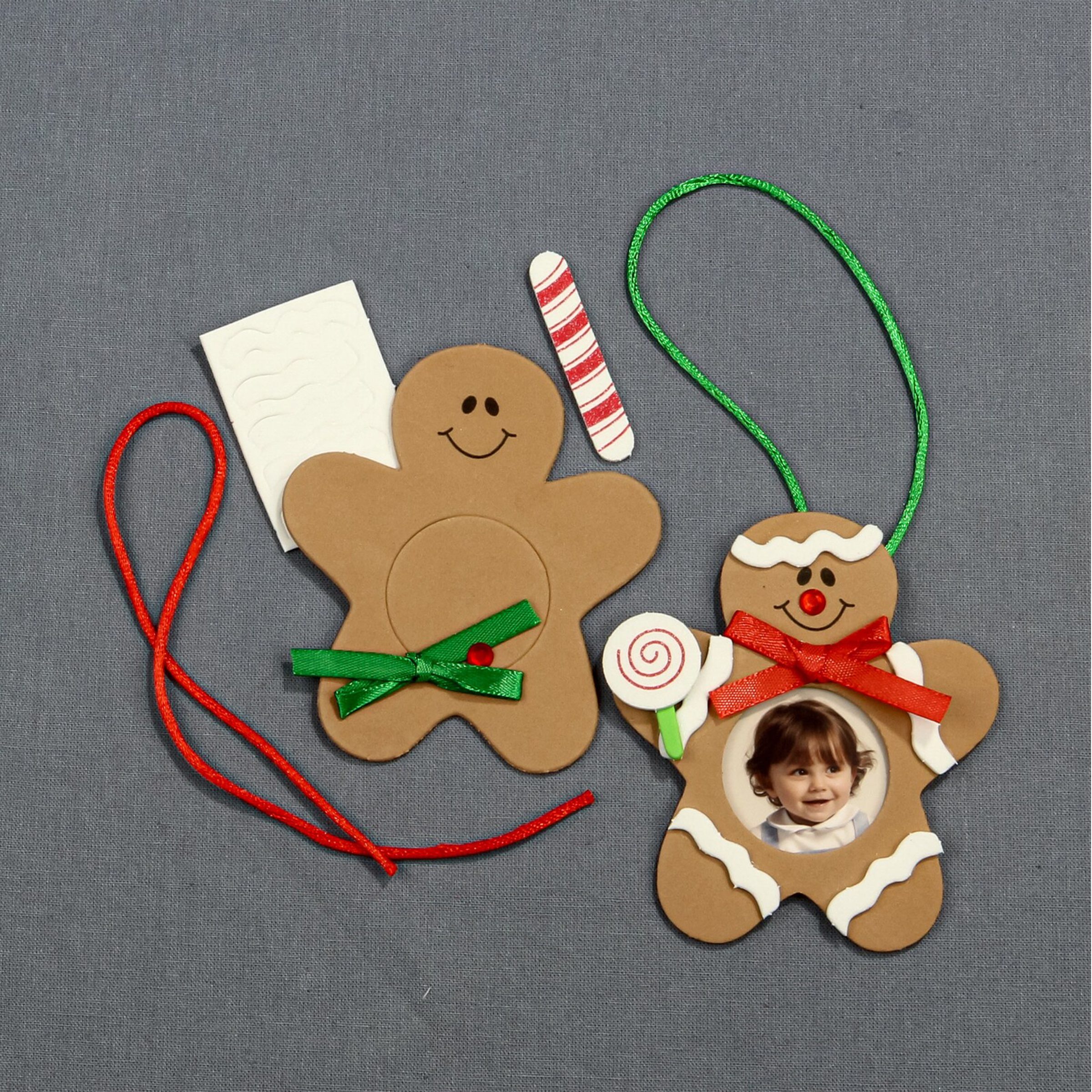 Gingerbread Man Photo Frame Christmas Ornament
