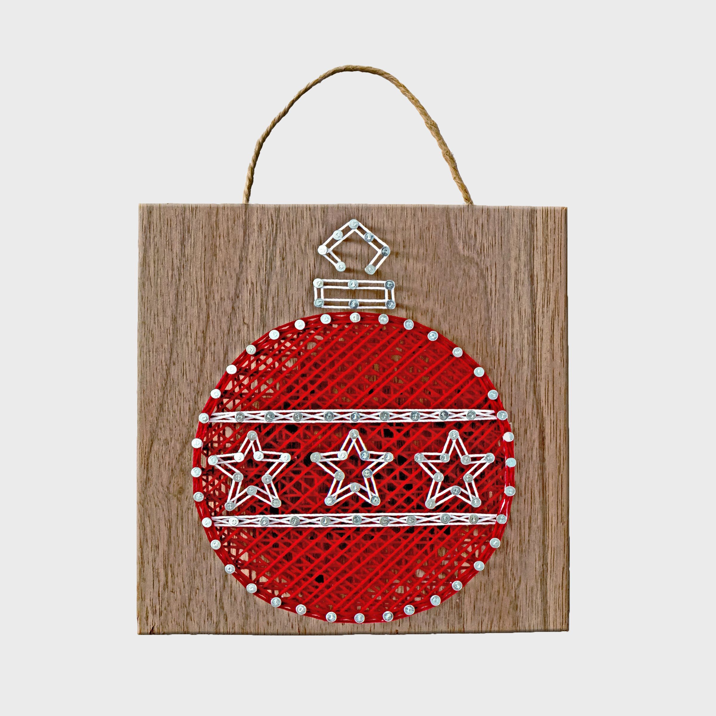 String Art Bauble Christmas Ornament