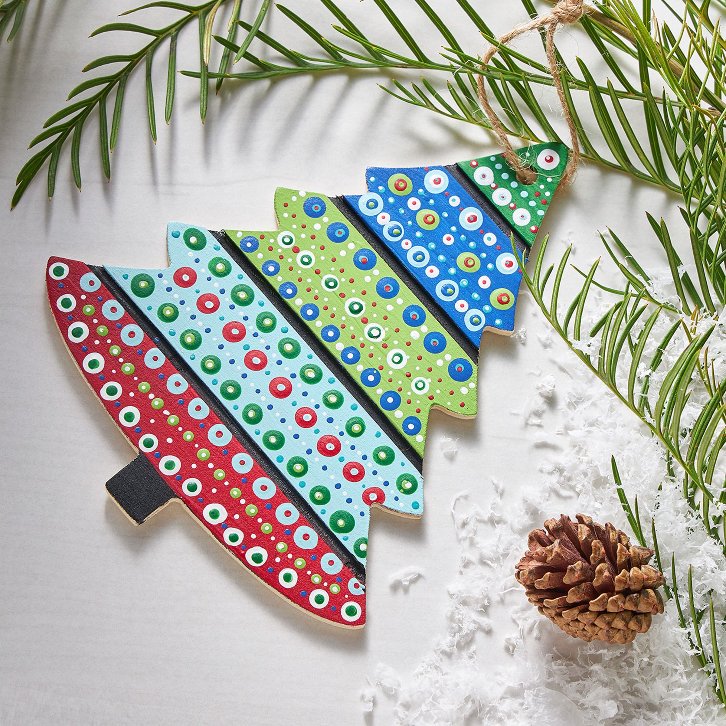 Wood Christmas Tree Ornament