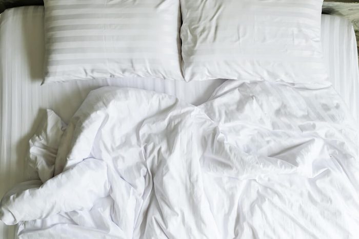 Unmade Bed : Top View