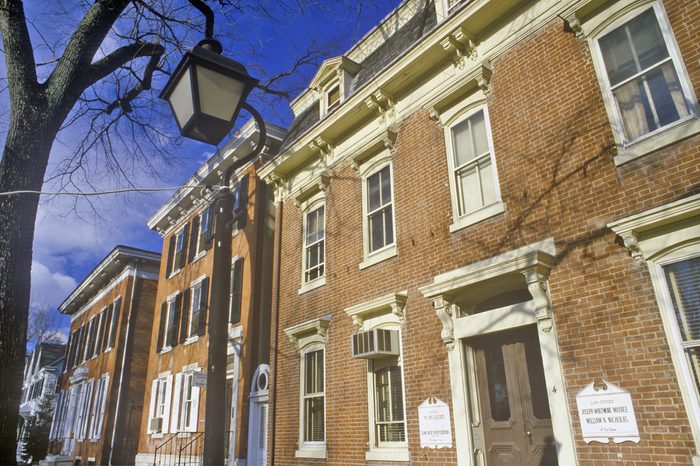 Historical town of New Castle, Delaware