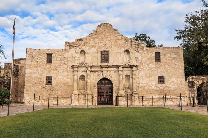 The Historic Alamo at, San Antonio, Texas. 