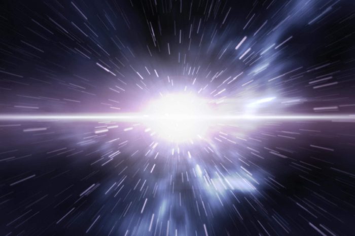 Futuristic timetravel or space warp. 3D rendering