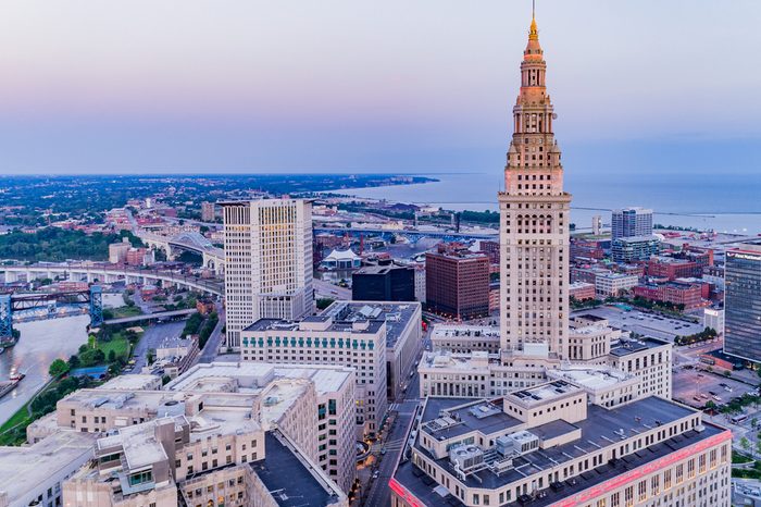 Cleveland, Ohio Aerial Landscape 