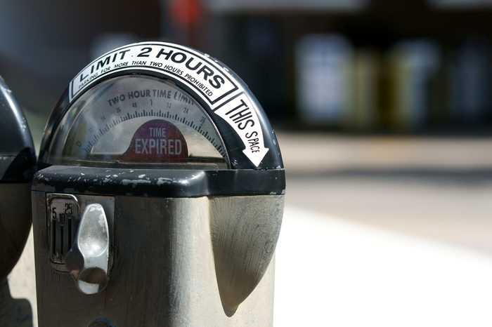 Expired parking meter