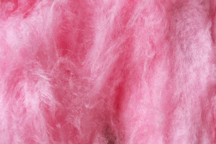 Sweet cotton candy, closeup