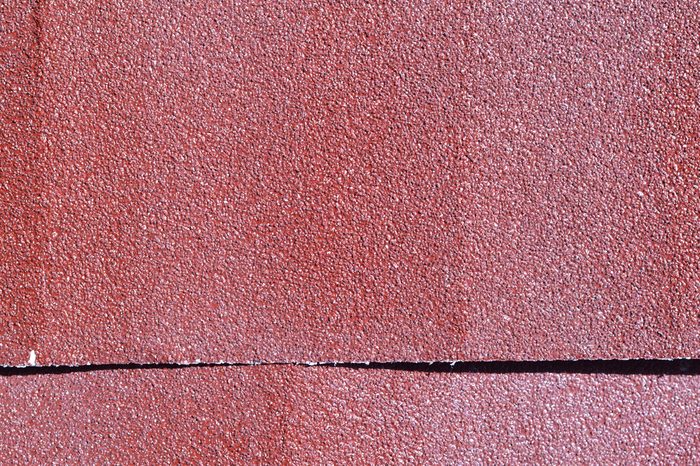 Emery paper - sandpaper. Dusty paper