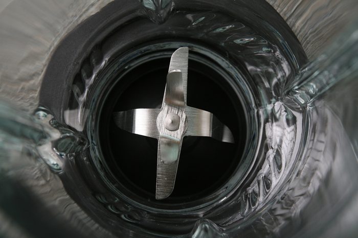 Closeup blades of blender