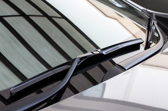 car's windshield rain wiper
