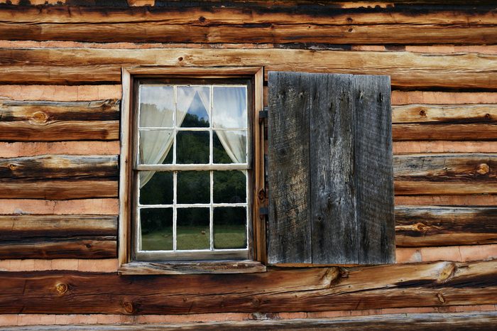 Log Cabin Window at the Zebulon Vance Birthplace