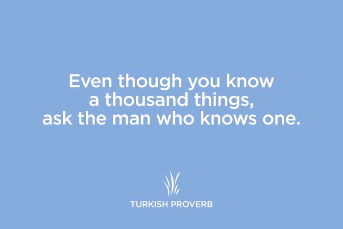 turkish proverb