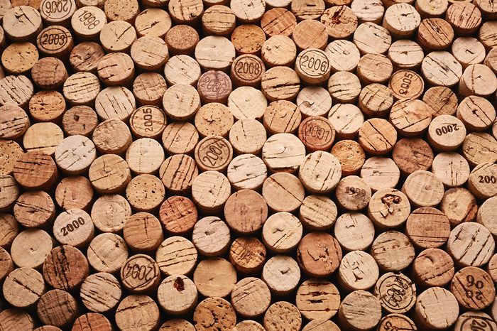 Background of wine corks