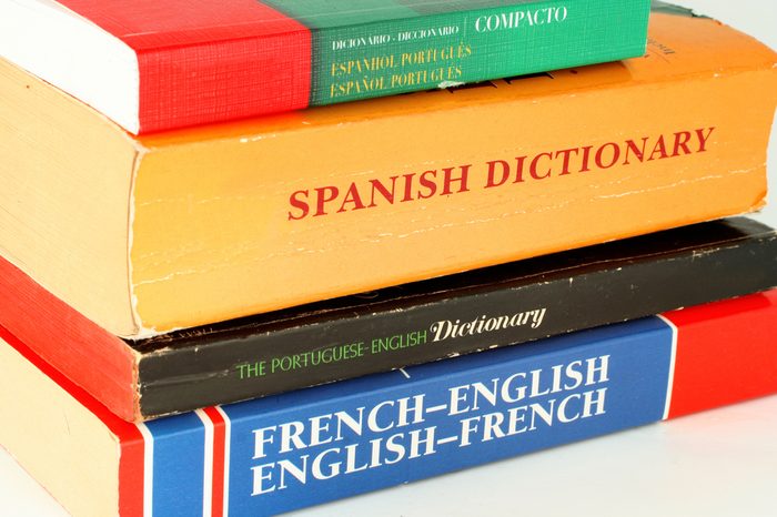 different language dictionaries