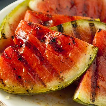 Ripe Healthy Organic Grilled Watermelon with Honey