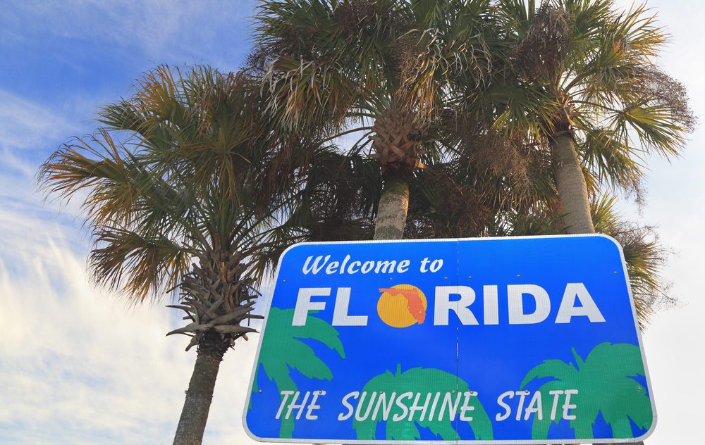 "Welcome to Florida" sign