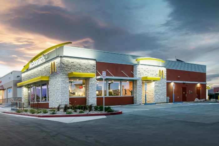 outside of Mcdonald's