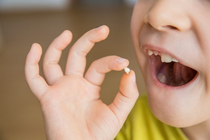 Baby milk teeth