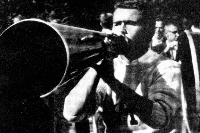Black & white photo of George H.W. Bush