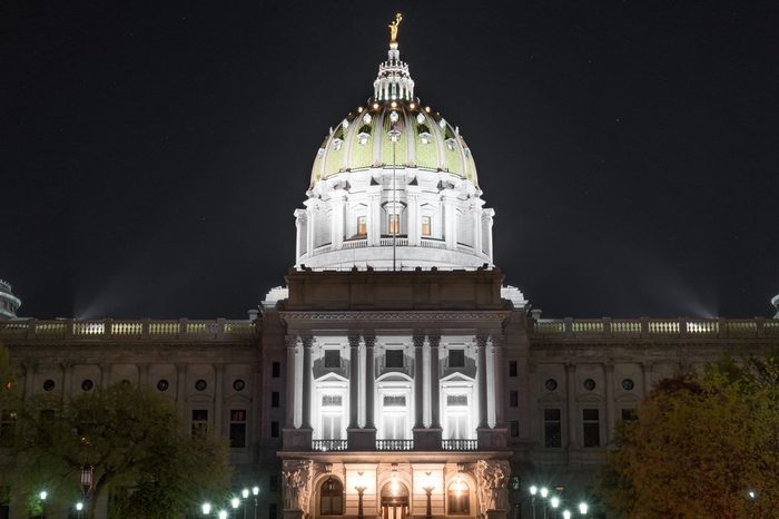 Dome of the Pennsylvania State Capitol building Harrisburg, PA