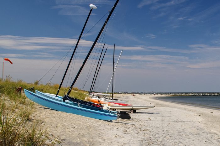 Summer Beach at Historic Lewes,Delaware