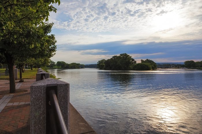 View of Mohawk River in Schenectady New York