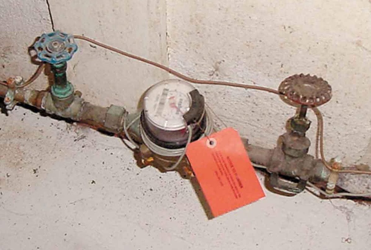 water main shutoff