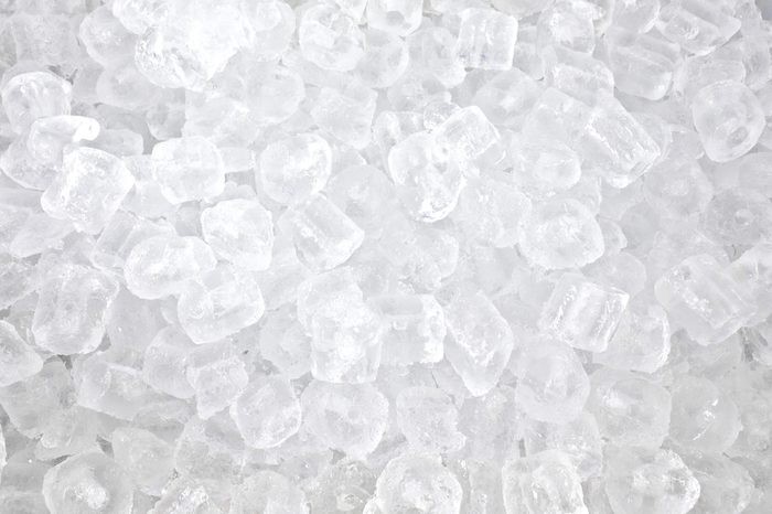 background with many ice cubes