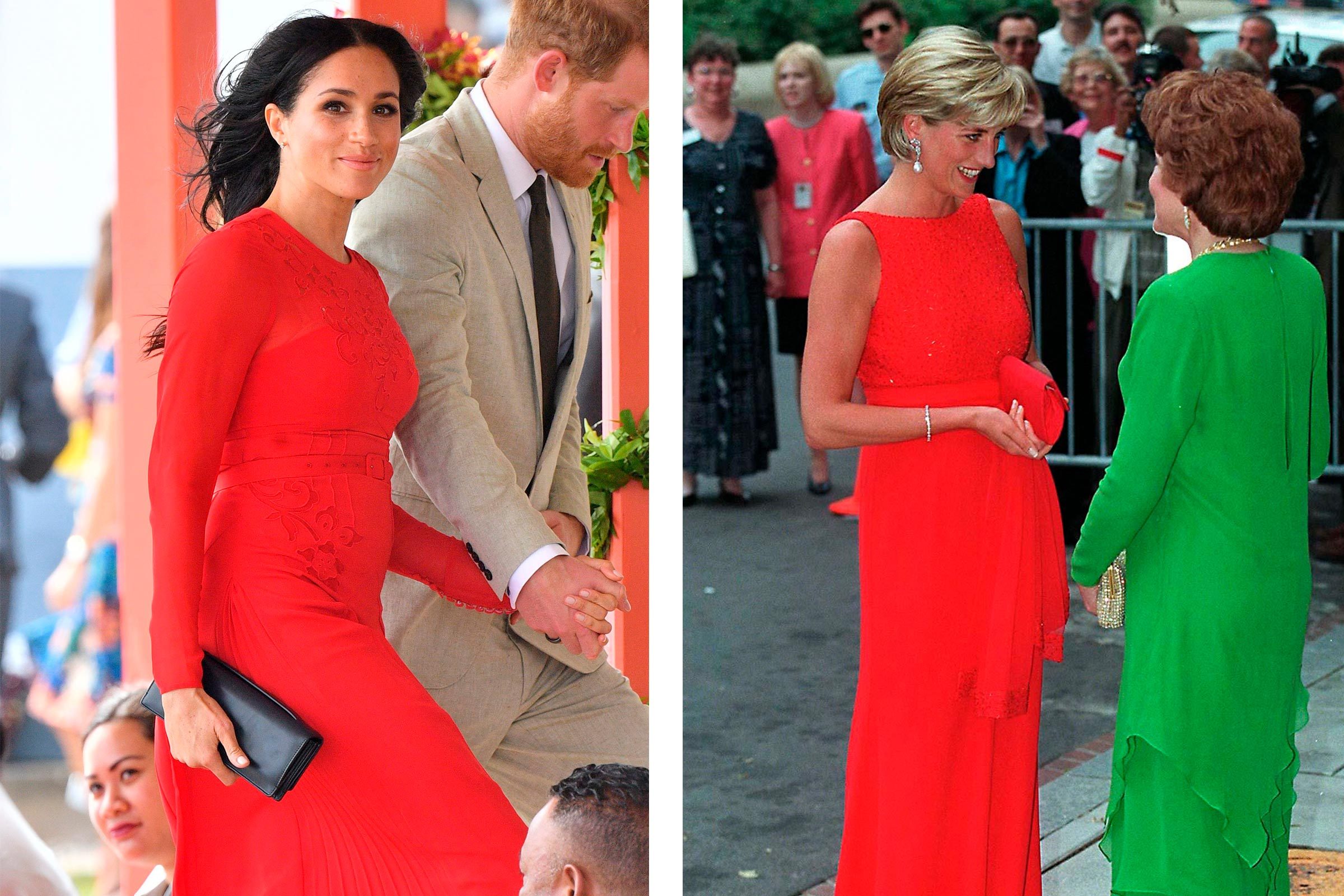 Meghan Markle Princess Diana outfits