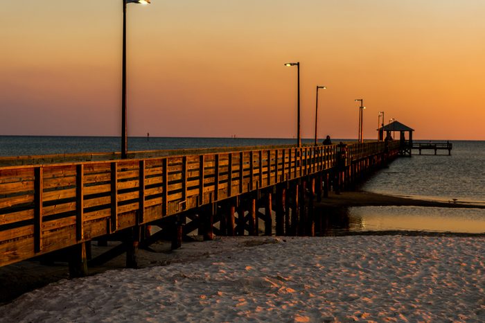 Biloxi Pier at Sunset