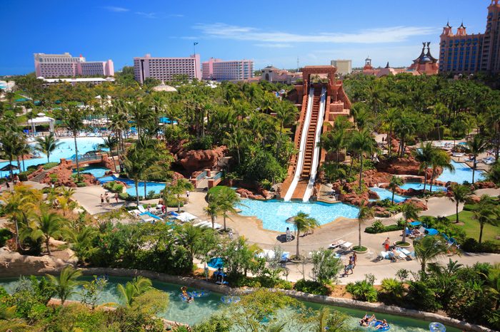 Atlantis Hotel on Paradise Island in Nassau,Bahamas.