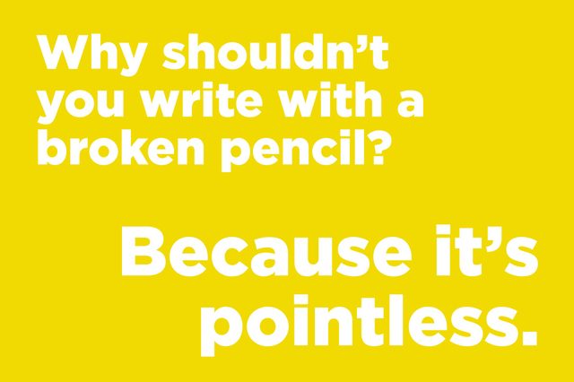 broken pencil