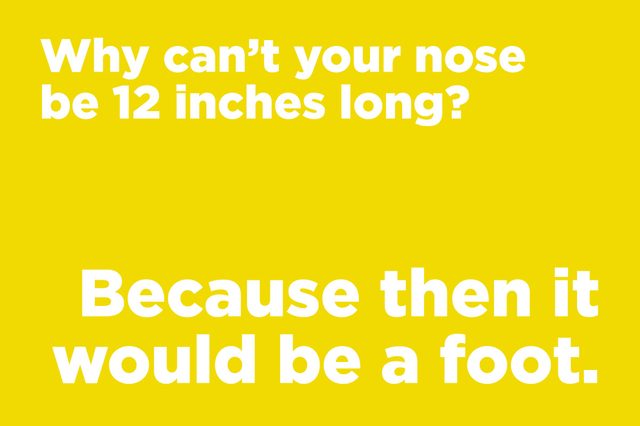 nose 12 inches