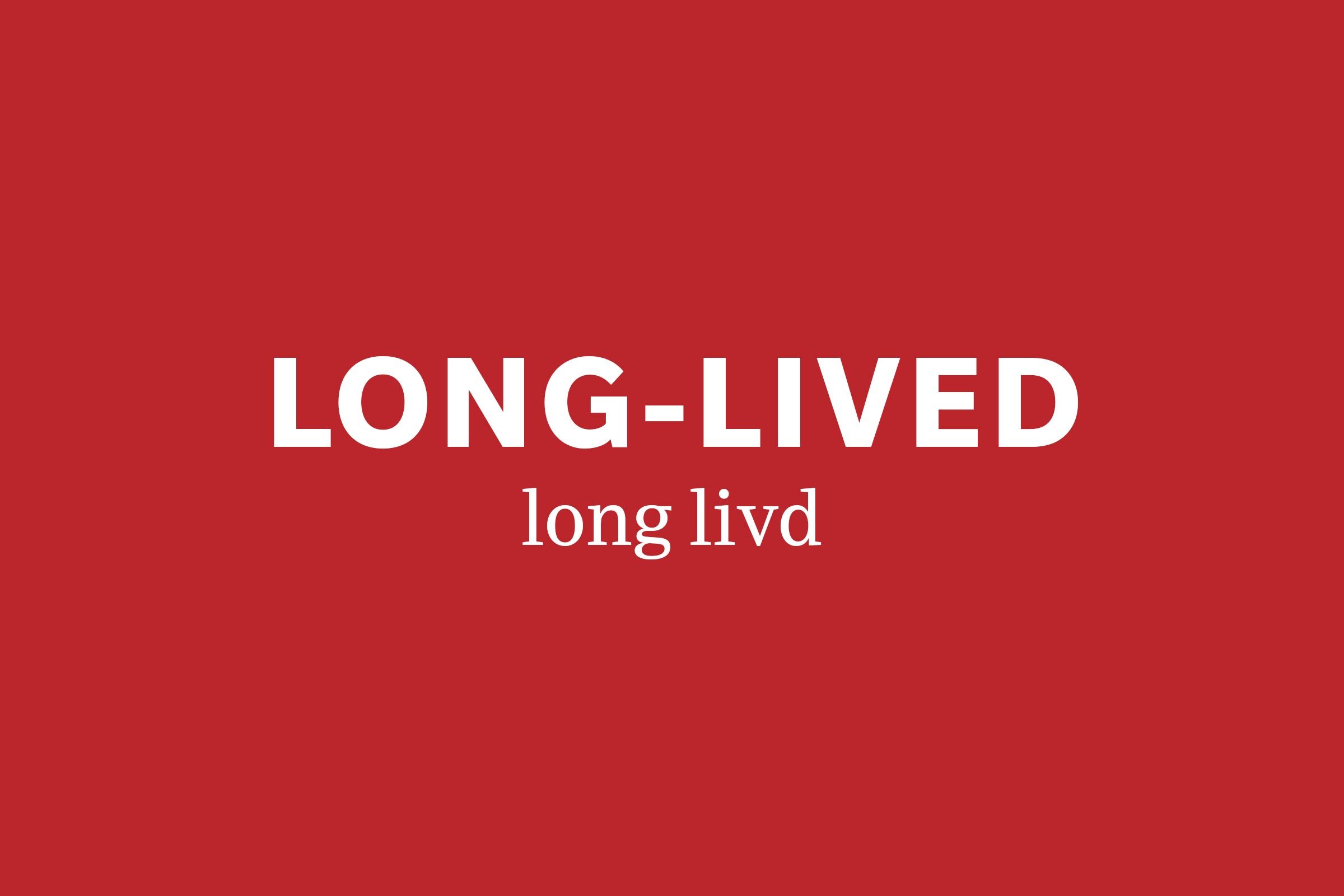 long-lived pronunciation