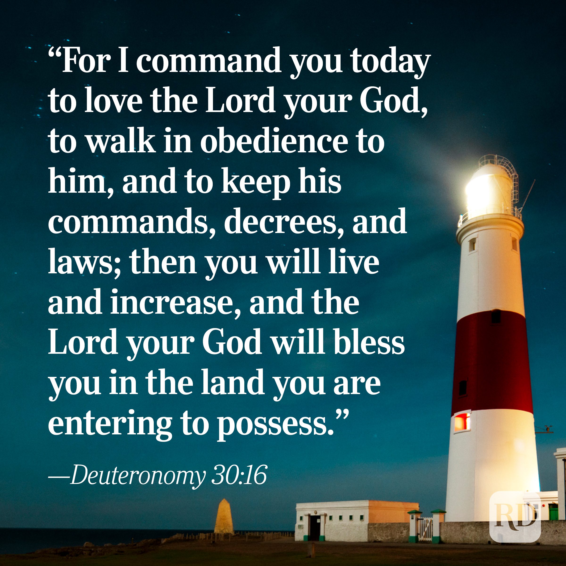 Bible Quote: Deuteronomy 30:16