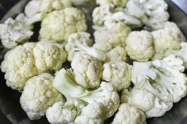 cauliflower cut into small pieces
