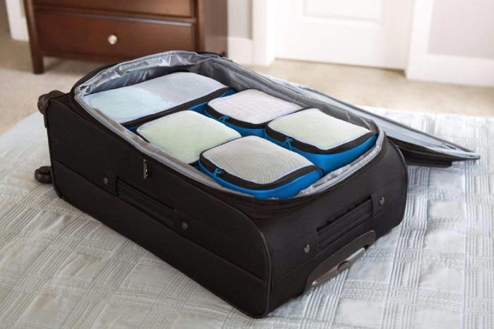  eBags Ultralight Packing Cubes - Super Packer 5pc Set (Blue)